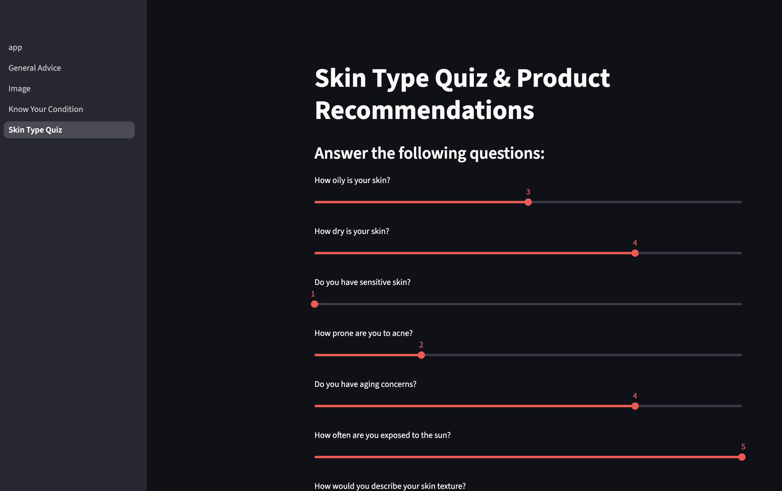 Skin Quiz