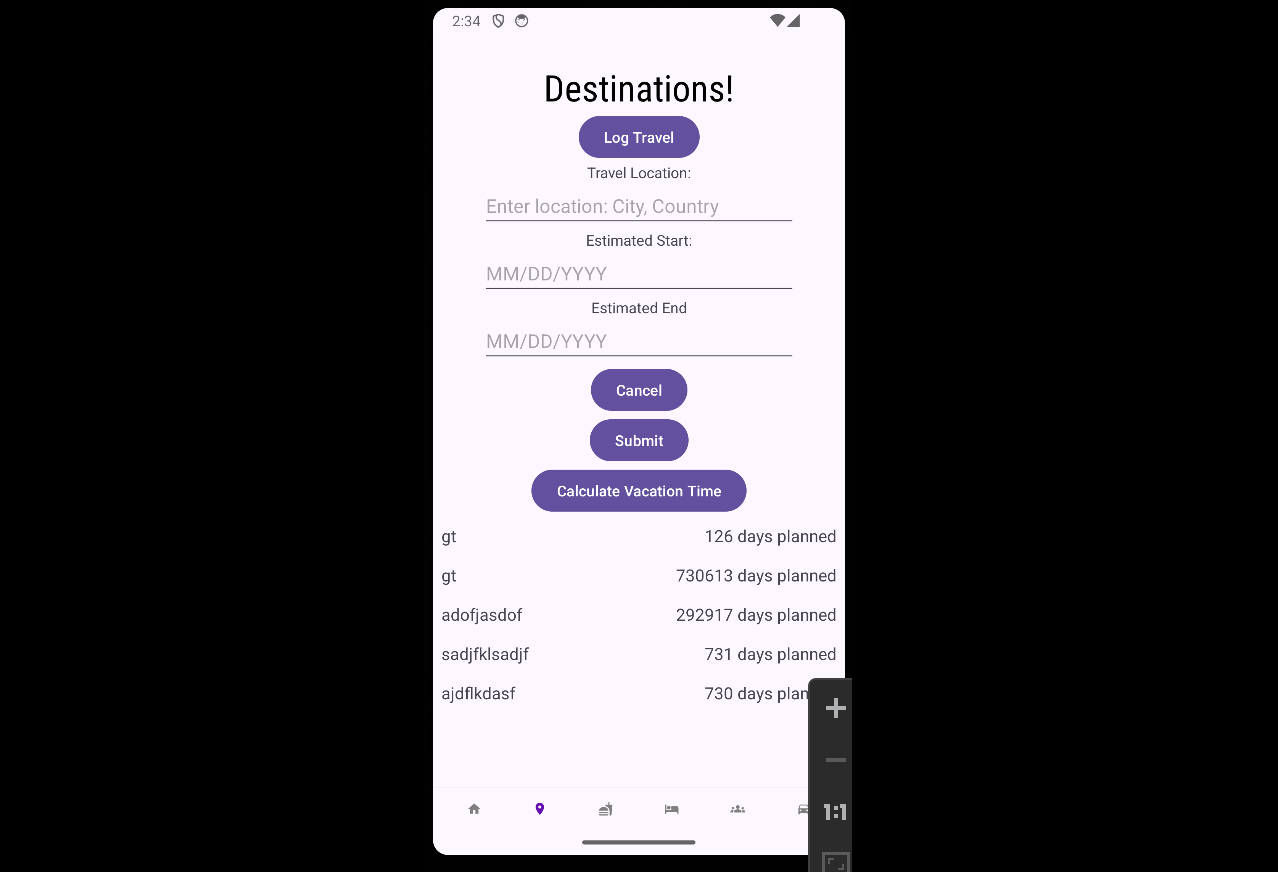 Destinations